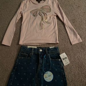Saks Fifth Avenue Toddler Outfit Skirt and Sequin top